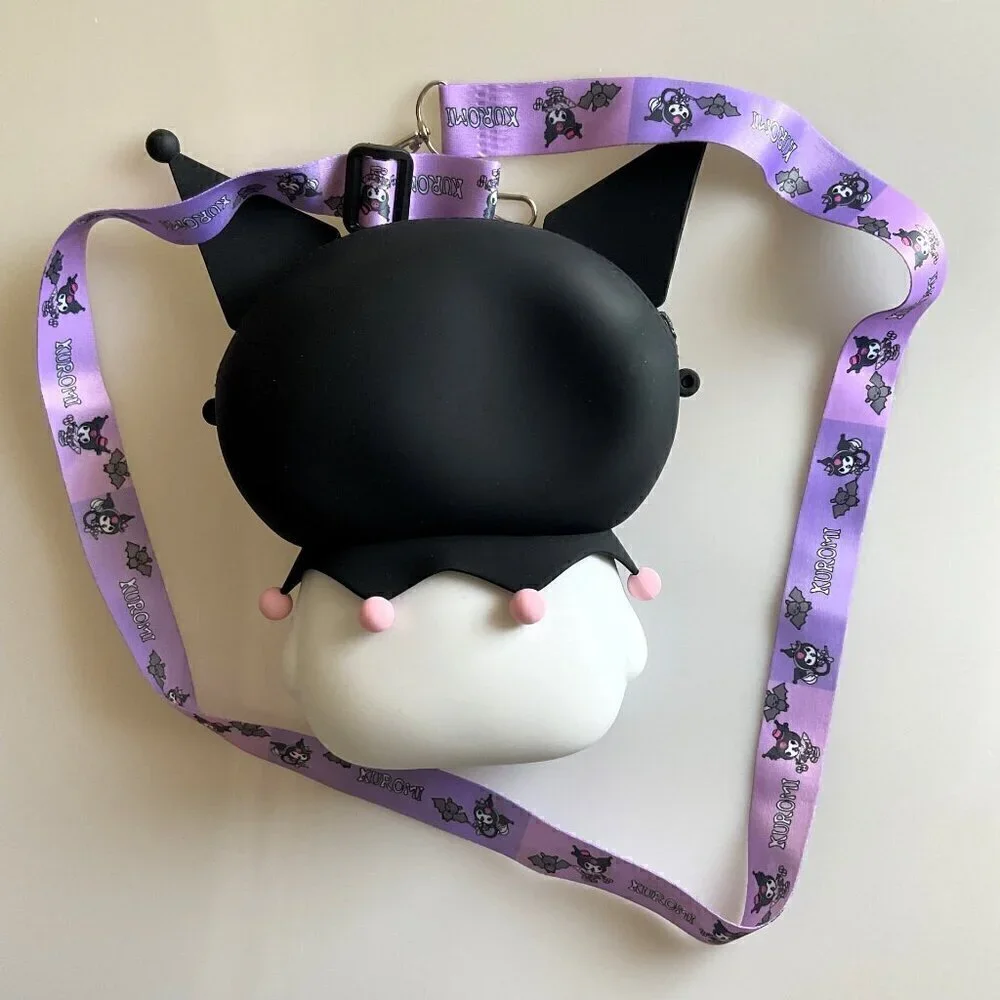 NEW Sanrio Kuromi Silicone Crossbody Bag Purse Detachable Strap Anime NWOT